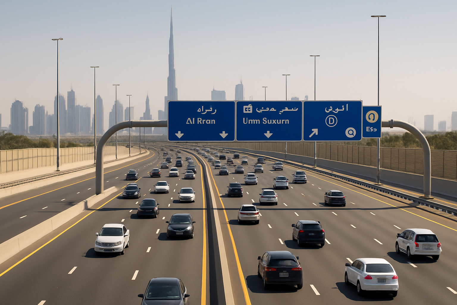 Smooth traffic flow on Dubai’s managed paid roads